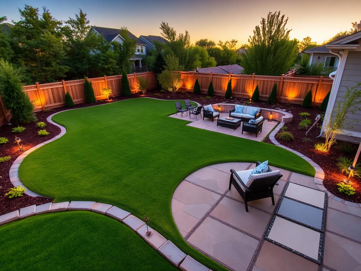 Backyard after Elliott Land Management transformation