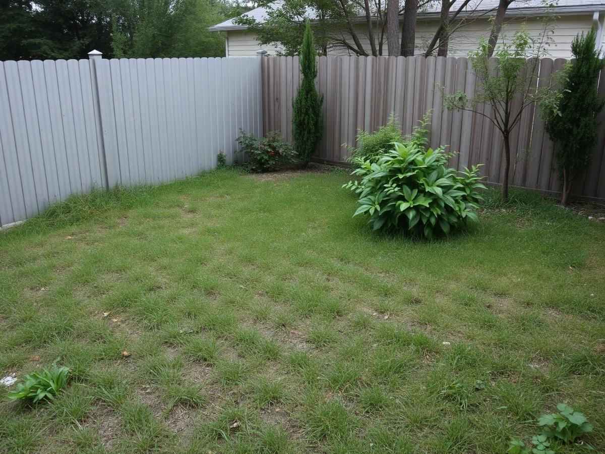 Backyard before renovation